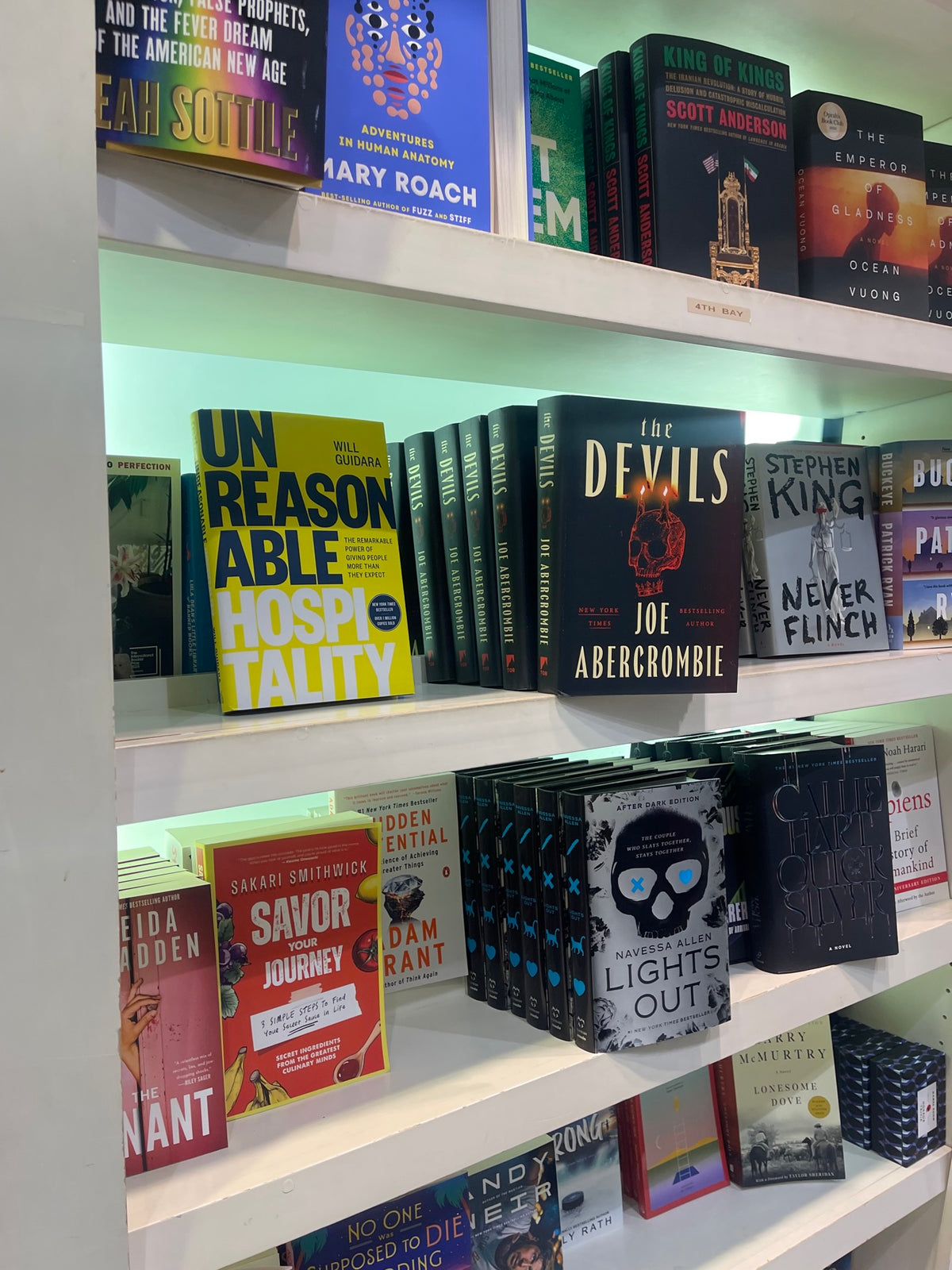 Savor Your Journey on a bookstore shelf