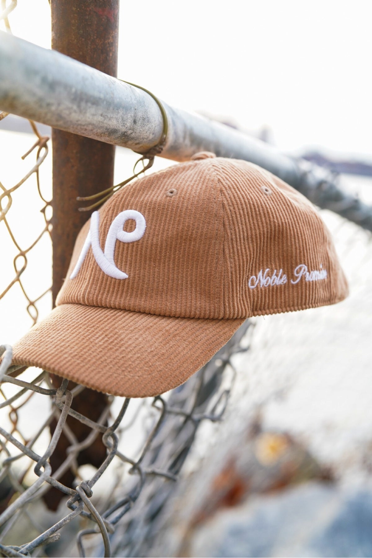 Tan corduroy hat